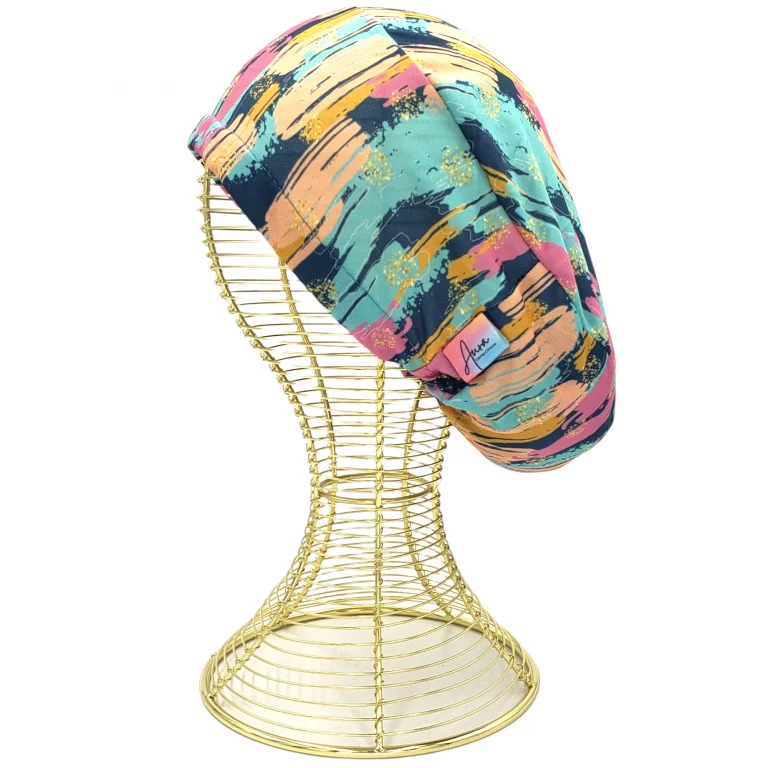 gorro clinico aurisima modelo eva color multicolor tela poliester elasticada