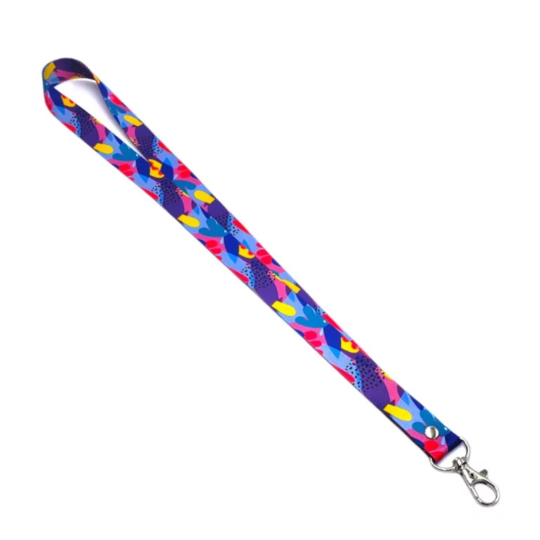 lanyard porta credencial aurisima modelo sandra color multicolor cinta