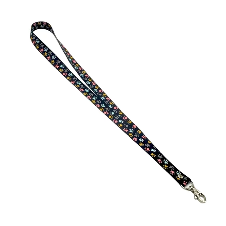 lanyard porta credencial aurisima modelo adriana color negro cinta