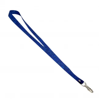 lanyard porta credencial aurisima-modelo alejandra color azul cinta