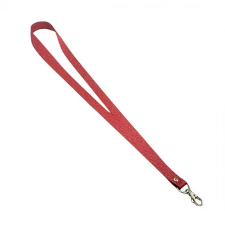 lanyard porta credencial aurisima modelo jazmin color rojo cinta