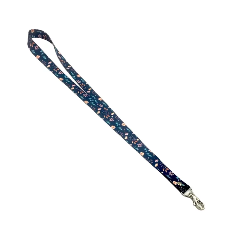 lanyard porta credencial aurisima modelo paola color azul cinta