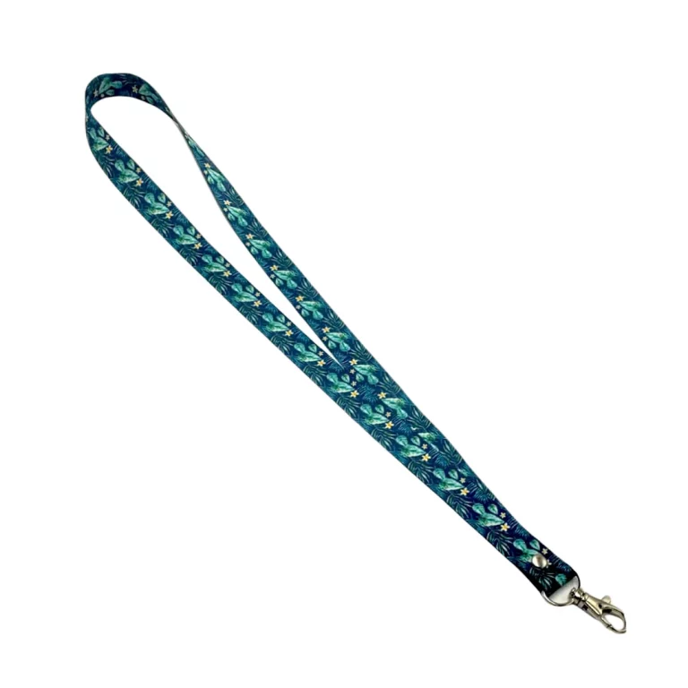 lanyard porta credencial aurisima modelo teresa color verde cinta