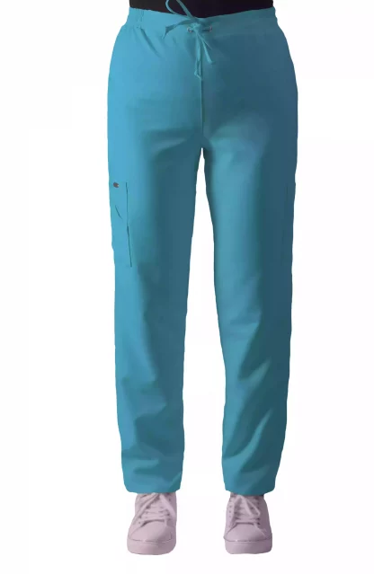 Pantalón clínico calipso turquesa diseño liso