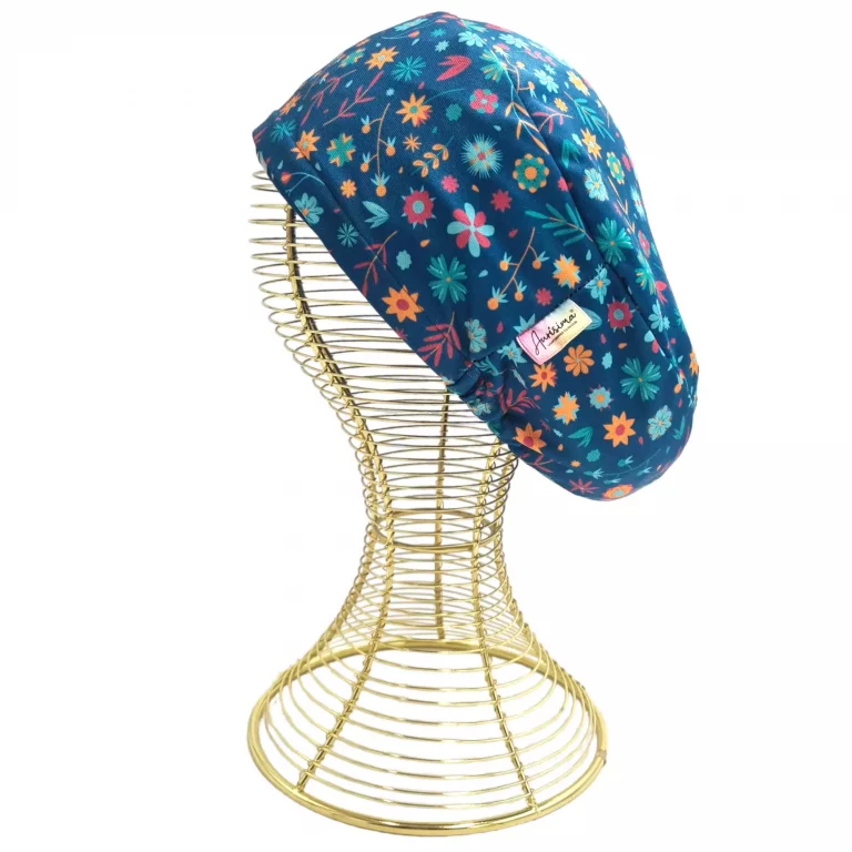 gorro-clinico-aurisima-modelo-Isabella-color-caribbean-blue-tela-poliester-elasticada