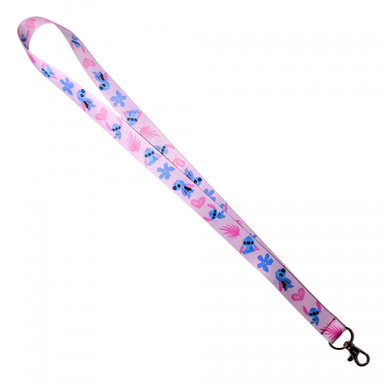 Lanyard Clínico Stitch Rosa