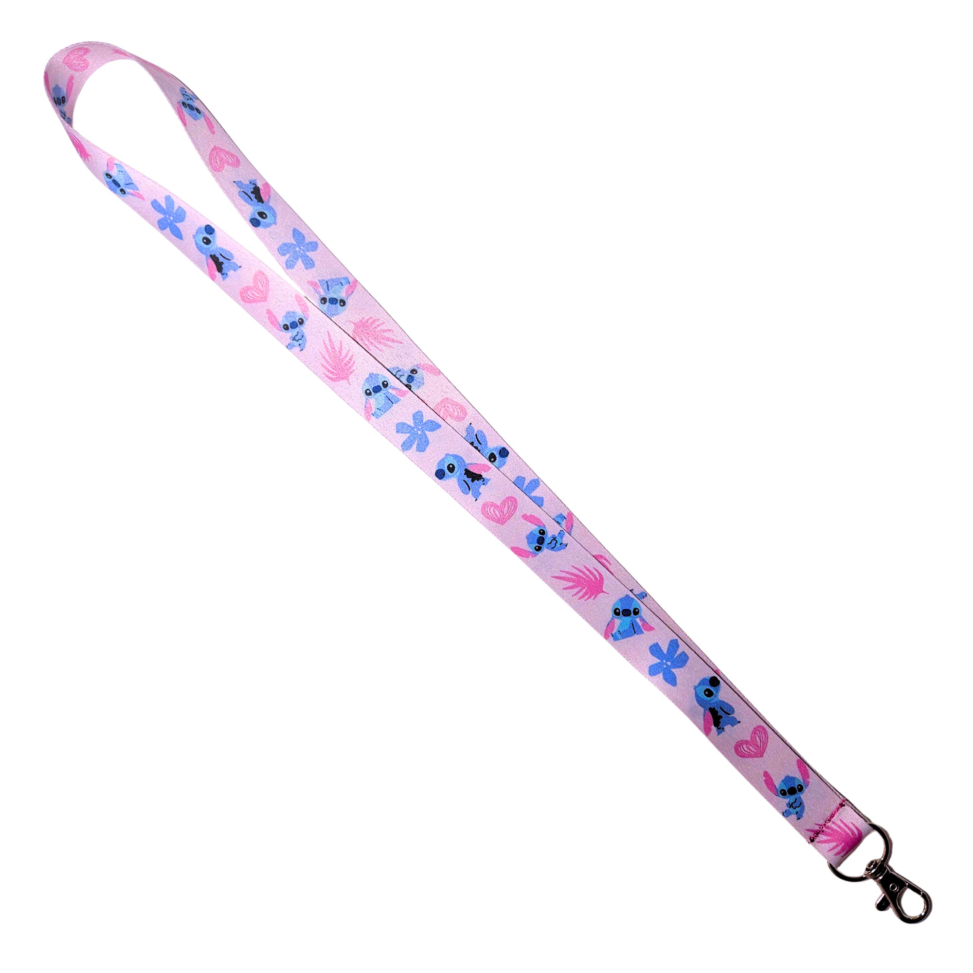 Lanyard Clínico Stitch Rosa
