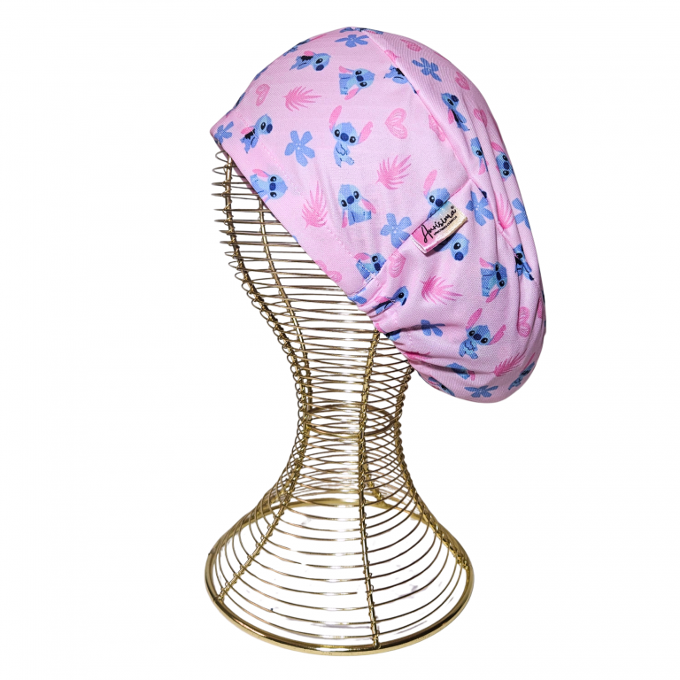 Gorro Clínico Stitch Rosa